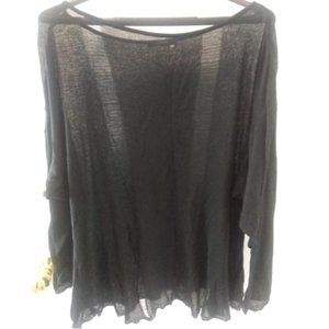 CLAUDE MAUS Silk and Cotton Loose Knit Long Sleeve